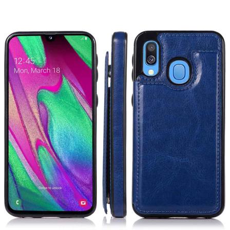 Samsung Galaxy A20e - Skal Med Korthållare Röd