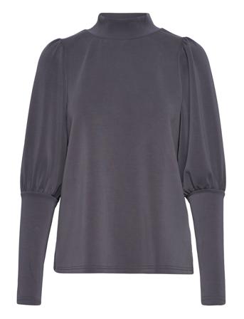 Mw Elle Puff Blouse Bluse Langærmet Grå My Essential Wardrobe