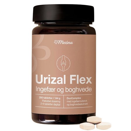 Mezina Urizal Flex Ingefær 250 tabl., Helse & Madvarer, Ingredienser, Ingefær