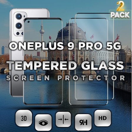 2-Pack ONEPLUS 9 PRO Skærmbeskyttelse - Hærdet Glas 9H - Super kvalitet 3D