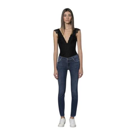Silvian Heach Blue Cotton Jeans Pant , Blauw , Dames , Maat: W27