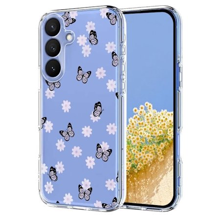 Mobilskal till Samsung Galaxy S26 / S26 Pro TPU Blommönster - Fjärilar
