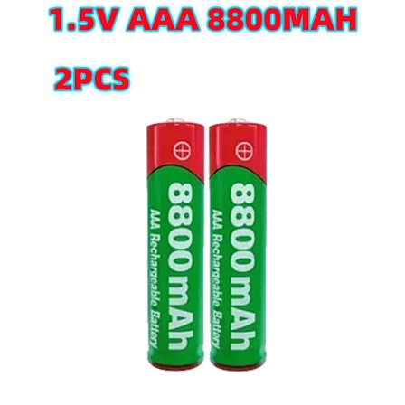 NYT 8800mAh genopladeligt batteri AAA alkalinitetsbatteri 1,5 V AAA-batteri til ure Mus Computere Legetøj Så videre