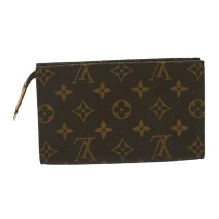 Louis Vuitton Vintage, Pre-owned Canvas pouches Bruin, Dames, Maat:ONE Size,leer