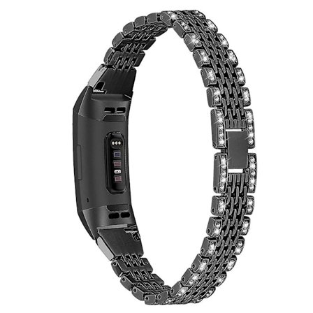 Handledsrem för Fitbit Charge 3 Smartwatch Armband Loop i rostfritt stål