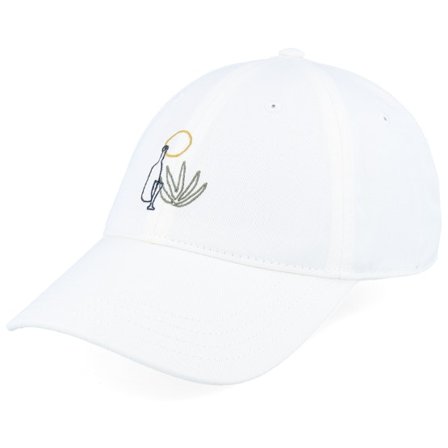 Dedicated - Vit unconstructed Keps - Soft Cap Slussen Vacation Off-white Dad Cap @ Hatstore