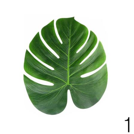 Msugar Aytai 12st Stora Konstgjorda Tropiska Palmblad, Faux S