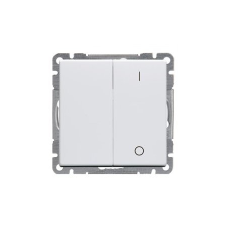 ABB Impressivo Strömbrytare 2+1-polig Vit, Strömbrytare & vägguttag