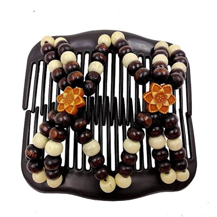 Beaded Double Row Comb Beads Hårkammar 4 4