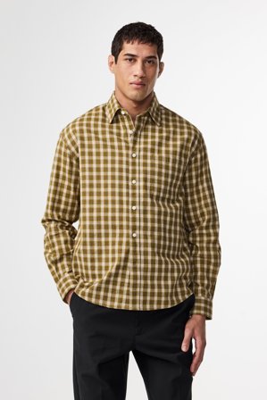 NN07 Deon 5465 Shirt male Green Organic Cotton