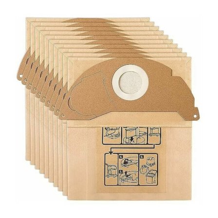 15 Støvsugerposer til Karcher WD2 MV2 6.904-322.0 WD 2.200 W