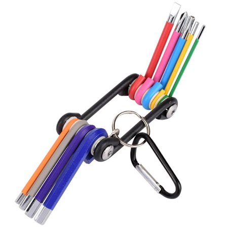 9-osainen monivärinen kuusiokoloavainsarja