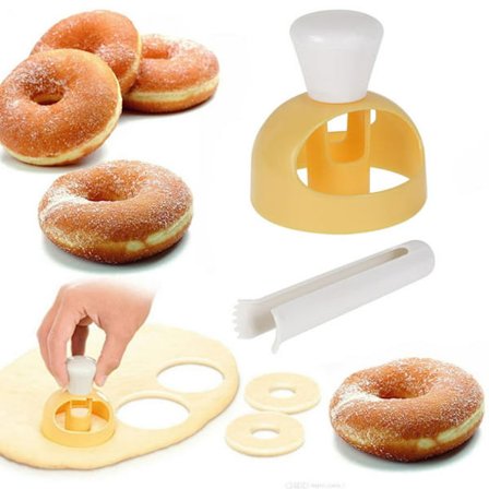 Donut-kakform, bakform, desserter, skärare, fondant, skärare, donut, mo
