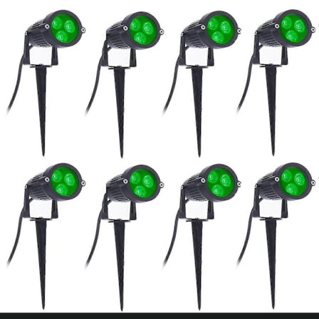 8st LED Trädgårdslampor 3w 220v Utomhus Spotlight Med Spik Ip65 Vattentät Trädgårdslandskap Dekoration