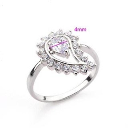 18K Guldfyllda Guld gulddoublé Filled CZ Ring