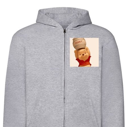 Zip-Hettegenser for Barn | Hettegenser med Glidelås Ole Brumm Honning Disney Ole Brumm