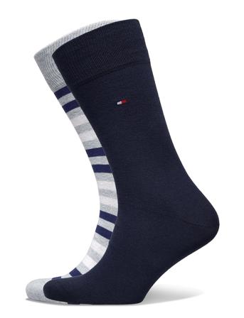 Th Men Duo Stripe Sock 2P Blue Tommy Hilfiger