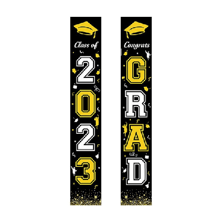2023 Graduation Porch Door Banner Afgangsceremoni hængende flag