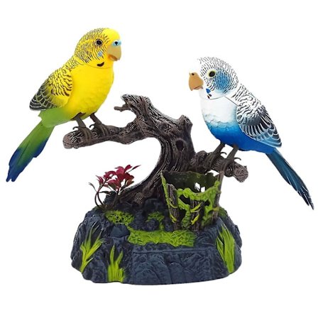 Kvitrende dansende fugl med bevegelsessensoraktivering syngende kvitrende fugler leketøy hagepynt bursdagsgave til barn