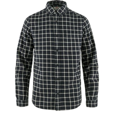 Fjällräven Övik Flannel Skjorte S - male - Dark Navy-Chalk White - Skjortes