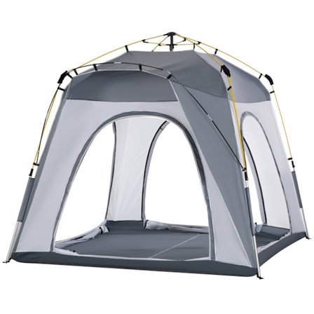Rootz Family Camping Tent - Domo Tent - Pop -Up Tent - Waterproof & Lightweight - 2.4L X 2.4W X 1,99H M - Easy Setup & Well Ventilated