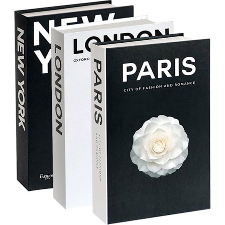 3 stk. dekorative bøger til boligindretning Moderne hardcover faux bøger sæt falske display bøger til hjem kaffebord reol dekorationer