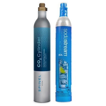 Cartouche CO2 - Spinel Soda - Kompatibel med SodaStream - 425g - Upp till 80L - Livsmedelsgas BIOGON C