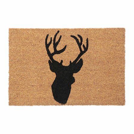 Dørmåtte kokosfiber hjortehoved