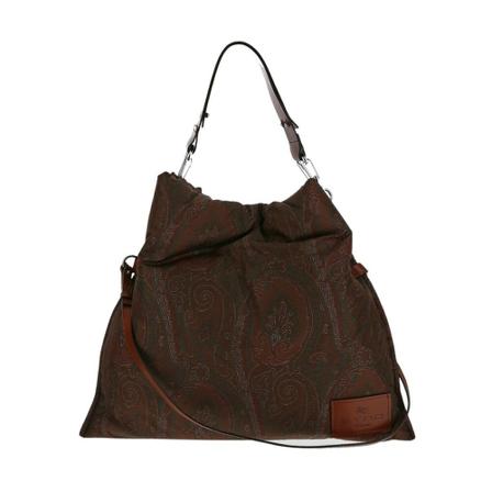 Etro, Padded Shoulder Bag Bruin, Heren, Maat:ONE Size
