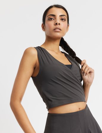 Rethinkit Studios Wrap Top Athene - Black - XS