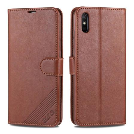 Xiaomi Redmi 9at - Skyddande Praktiskt Plånboksfodral Brun