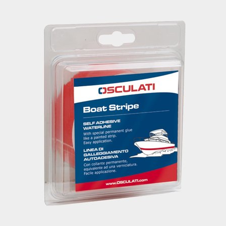 Självhäftande dekor- & vattenlinjetejp Osculati, 30 mm x 10 meter, vit