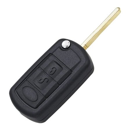 Ecusells 3-painikkeinen taittuva avaimenperäkotelo LAND ROVER DISCOVERY 3 4 Range Rover Sport Vogue HU101 tai HU92 leikkaamattomalle avaimelle