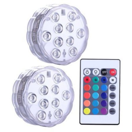 2 stycken poolbelysning, nedsänkbar LED-belysning,