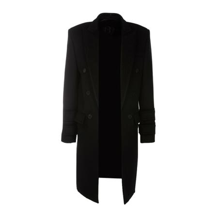 Balmain, Trench Coats Zwart, Heren, Maat:L