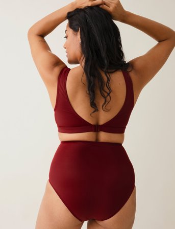 Boob Bikini Briefs - Red - S