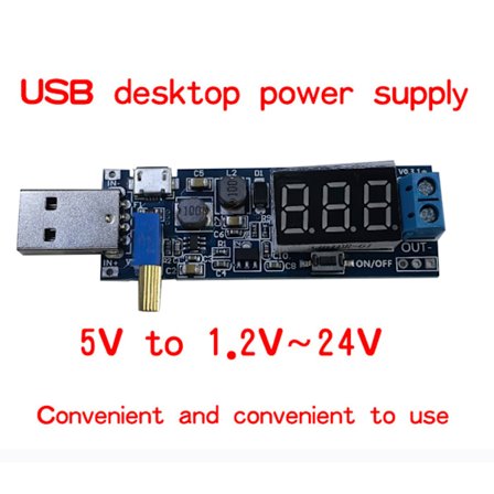 DC-DC 5V til 1.2V-24V USB Step UP/Down Strømforsyningsmodul Justerbar Omformer