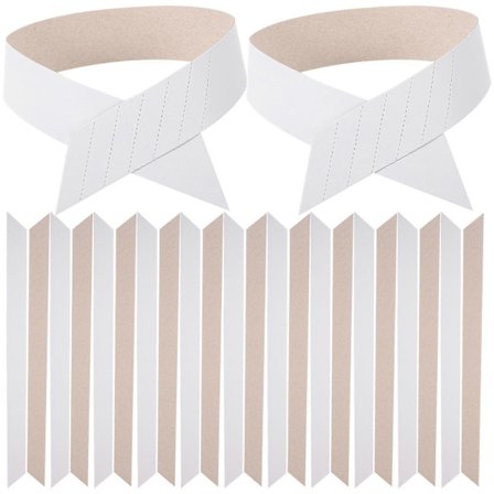 100 stk. skjortekrage støttepapir kragefester papirkragestøtter for skjorter