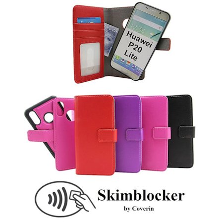 Skimblocker Magnet Wallet Huawei P20 Lite