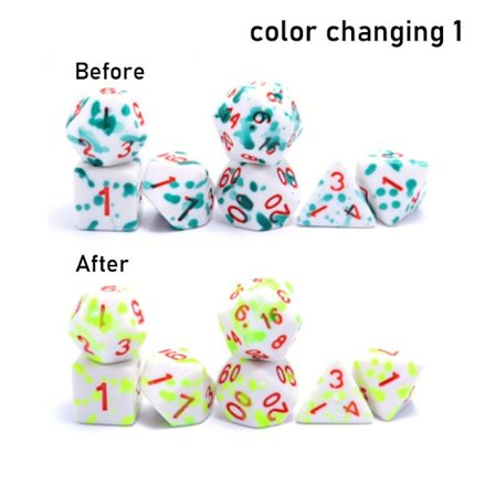 7kpl/ set DND Dice Polyhedral Nopan VÄRIN VAIHTO 1 VÄRI