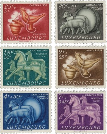 Luxembourg 1954 - Postfrisk - MICHEL 525-30