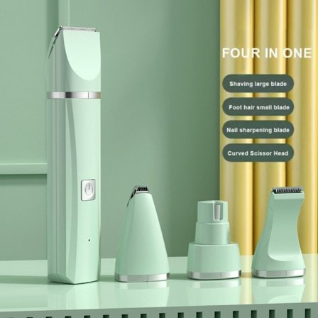 Hundehårtrimmer Kjæledyr elektrisk hårklipper GRØNN