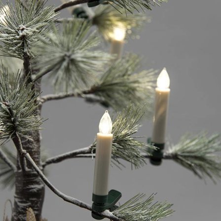 LED-joulukuusen valot kaukosäätimellä ja realistisella pienellä