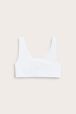 Kappahl | Ribbad topp | Vit