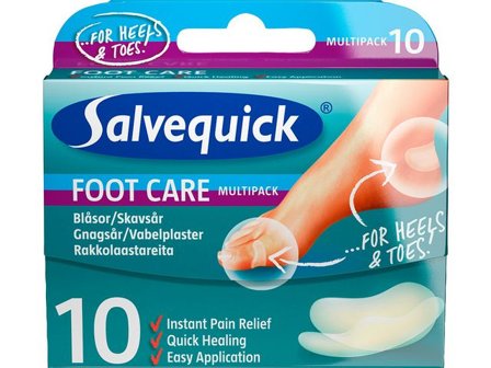 SALVEQUICK Plåster FC Skavsår Mix 10/fp - Lyreco - Skyddsutrustning - Första Hjälpen - Plåster