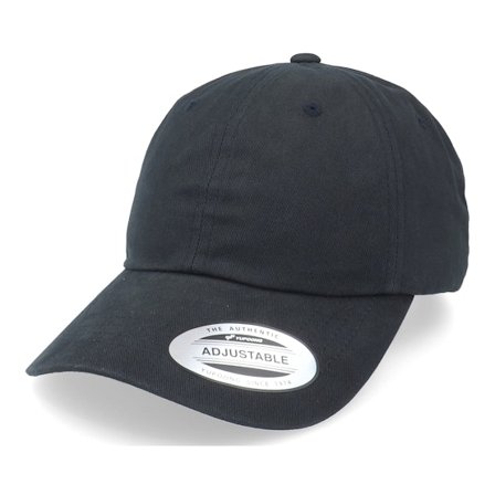 Yupoong - Black unconstructed Czapka Z Daszkiem - Peached Black Dad Cap @ Hatstore