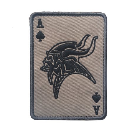 Ace of Spades Armband Broderat Kardborretyg Label Poker