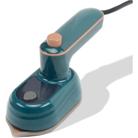 Dampstrygejern: Rejse Strygejern, Mini Strygejern, Hurtig Opvarmning, 50 ML Vandtank, Vådt og Tørt til Hjemmet og Rejser, Grøn