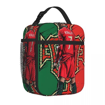 Cristiano Ronaldo Cr7 Isoleret Madpakke Køletaske Madkasse Isoleret Madkasse Madtaske til Kvinder Børn Skole - Perfekt