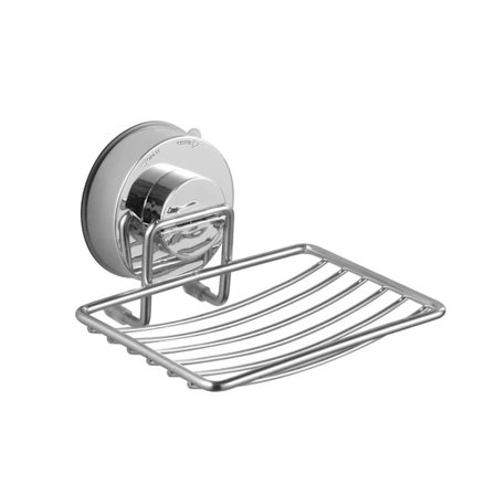 1 kpl Hopeanvärinen Erittäin Vahva Imu Dusch Saippua-alusta - Raskas